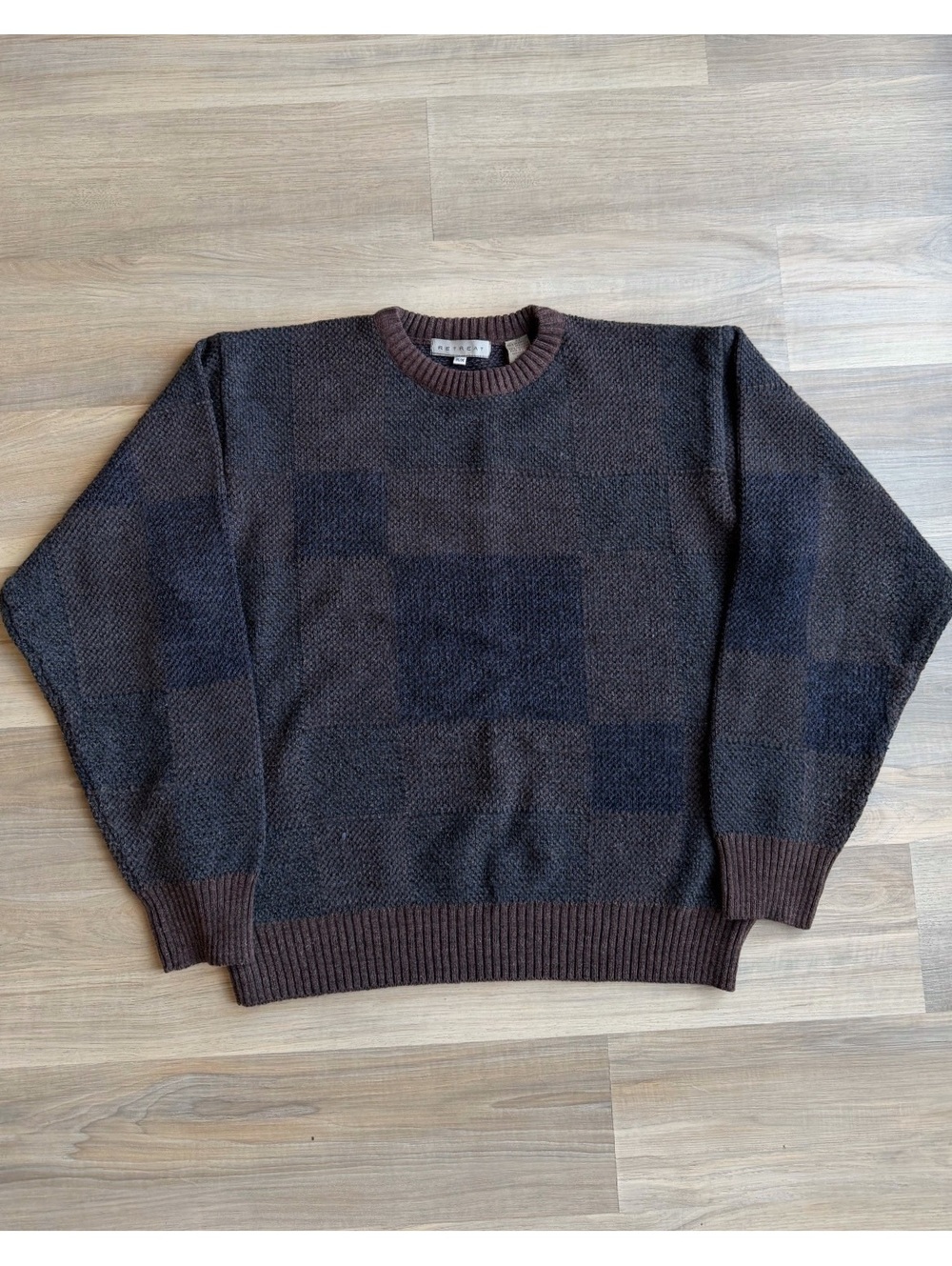 Vintage 2000's Retreat Block Pattern Knit Sweater